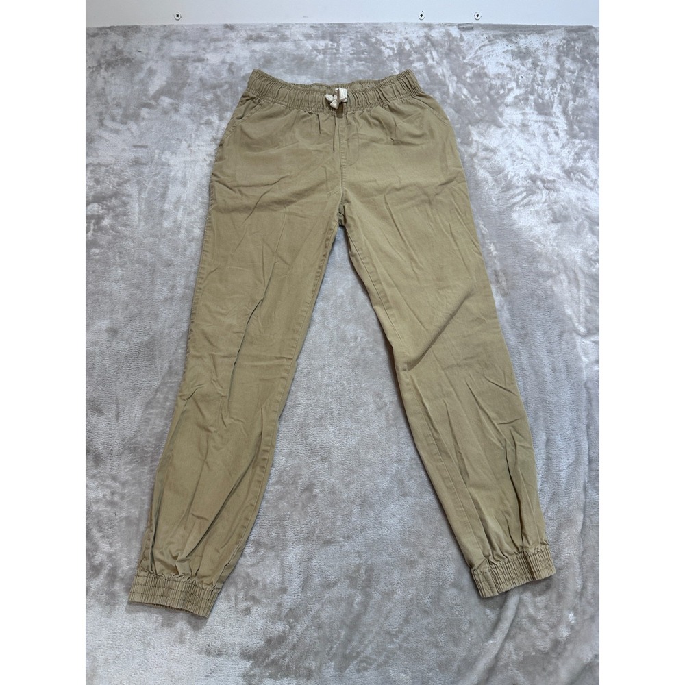 The Children's Place Joggers Boys Size 12 Beige Adjustable Elastic Waist EUC